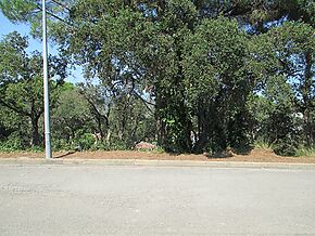 Plot with views in quiet residential area close to all services.