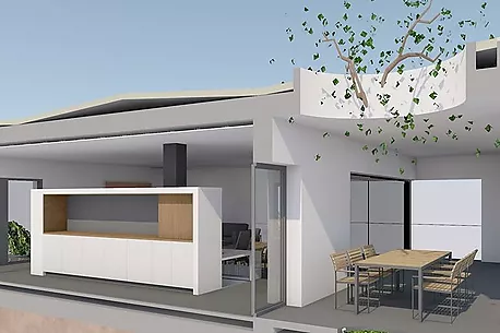 Plot with fantastic sea views + project to build a detached house