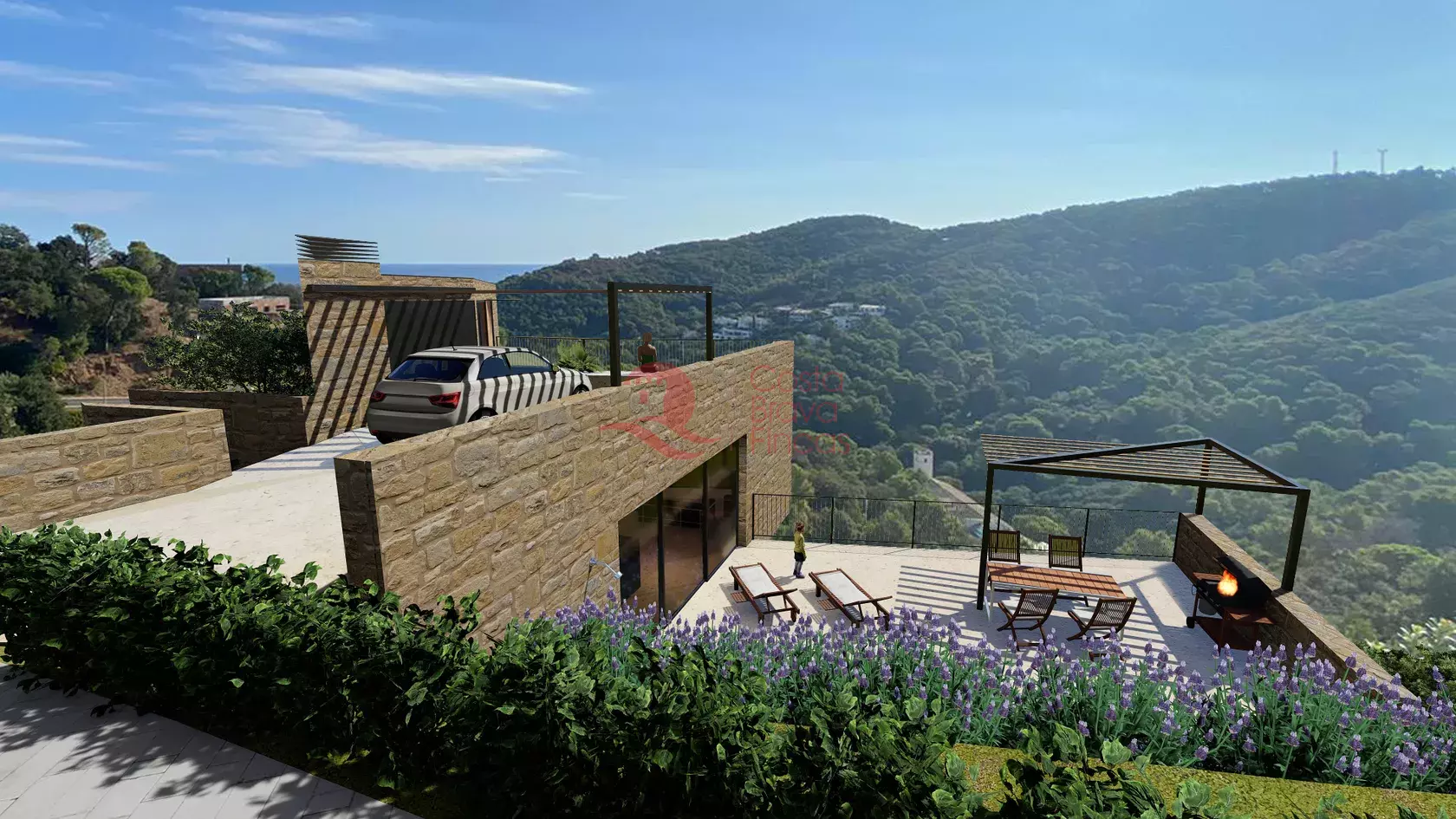 Brand New Designer Villa with Sea and Mountain Views